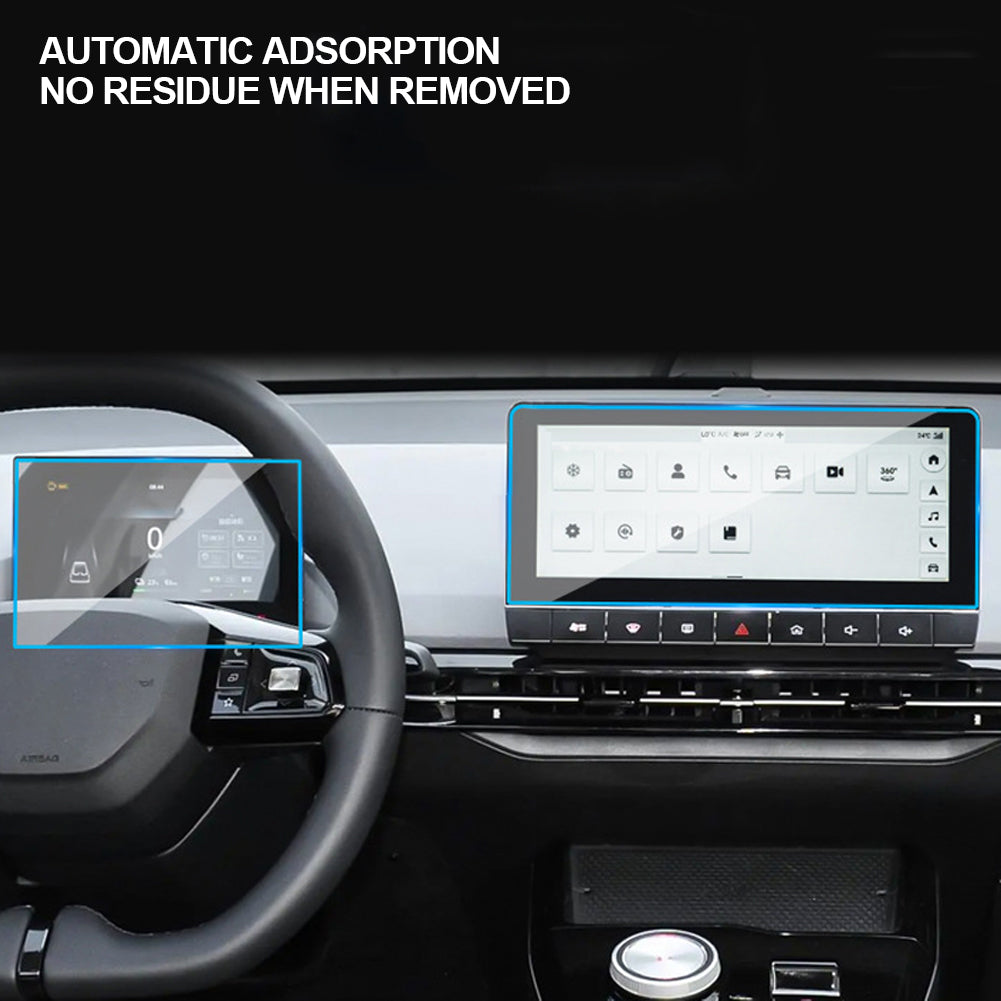 2 шт. автомобильная панель передач, приборная панель, навигация, внутренний экран, защитная пленка TPU, наклейка против царапин, защита для MG MG4 EV 2024-23