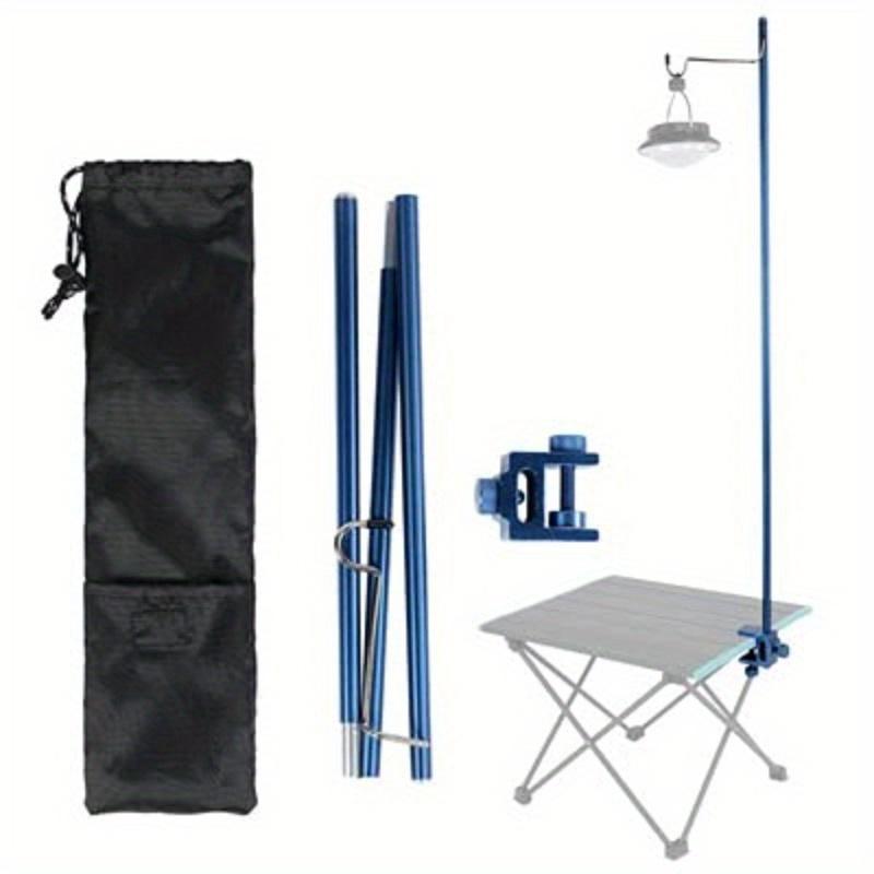 Outdoor Aluminum Alloy Lamp Holder Camping Portable Foldable Light Hanging Small Lamp Pole Camping Lamp Bracket