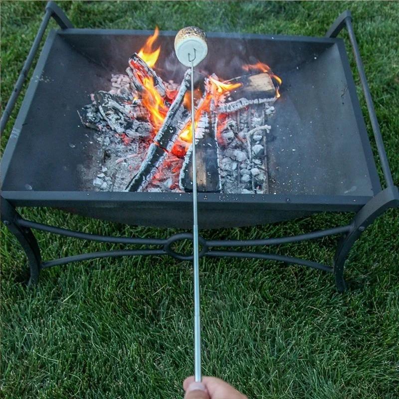BBQ Small Tools Extension-type Roasting Sticks Telescopic Fork Skewers Barbecue Hot Dog Forks Household Convenience Small Tools