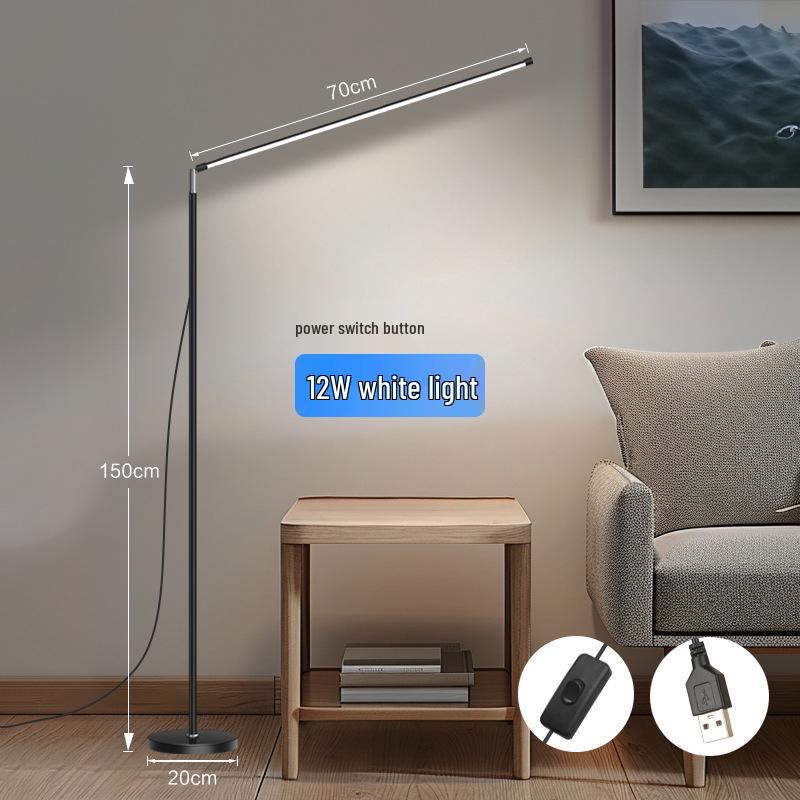 Super Bright T98 LED Floor Lamp for Living Room, Bedroom, or Study - Eye Protection and Ambient Lighting.
