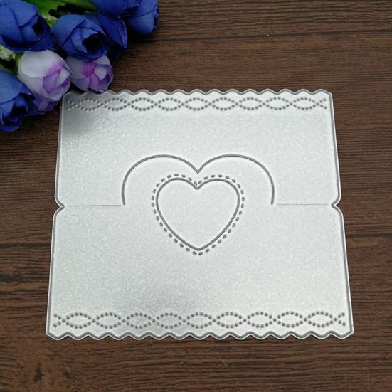 Сердце Сумка Ручка Металлические штампы DIY Скрапбукинг Бумажные карты Изготовление трафаретов