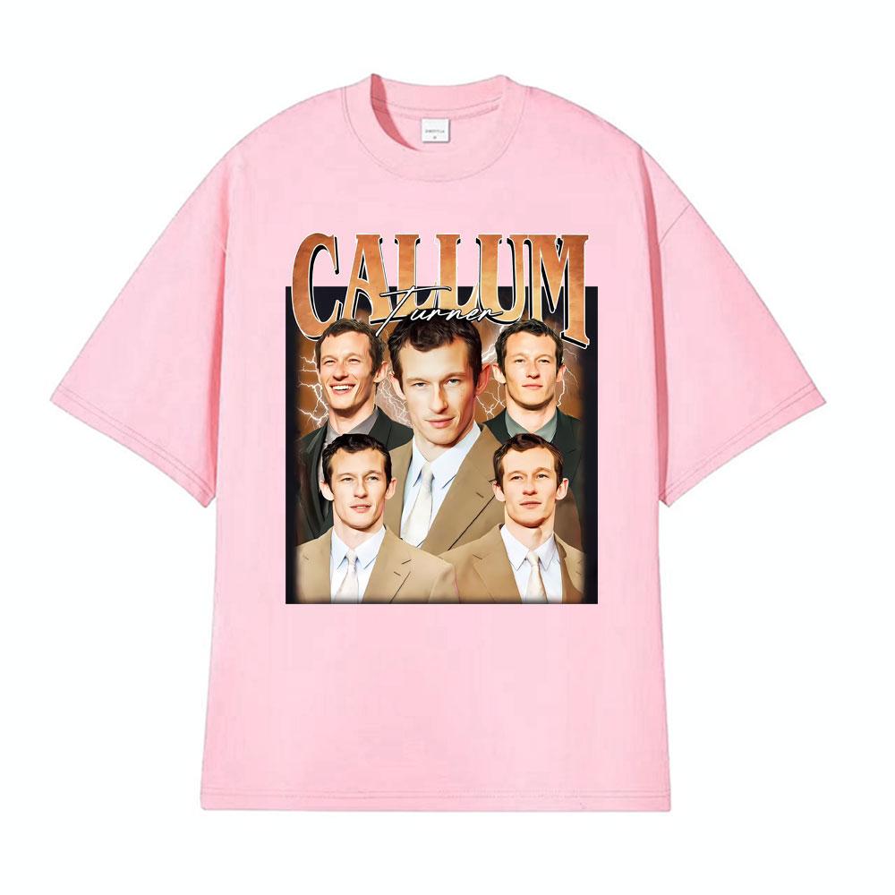 Callum Turner Vintage Graphic Tshirt Unisex Women Fashion Classic 100 Cotton Tshirts Casual Comfort Oversized T Shirt Streetwear