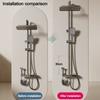 Round Extension Tube Stainless Steel Shower Extender New Bathroom Accessories