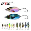 FTK 1pcs 3.4g/4.1g/4.6g/4.7g/5g/3.3g Fishing Metal Coloured Spoonbait Metal Spinnerbait Mini Bait Fishing Trout Single Hooks