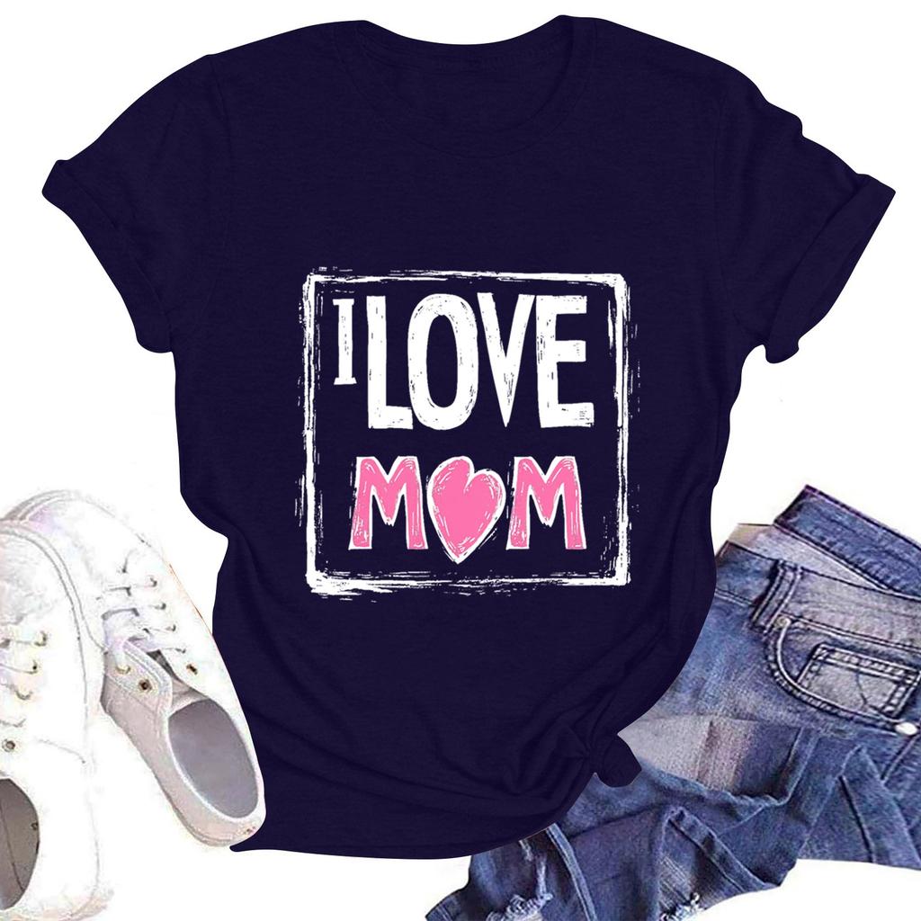 Женская повседневная футболка с круглым вырезом и коротким рукавом