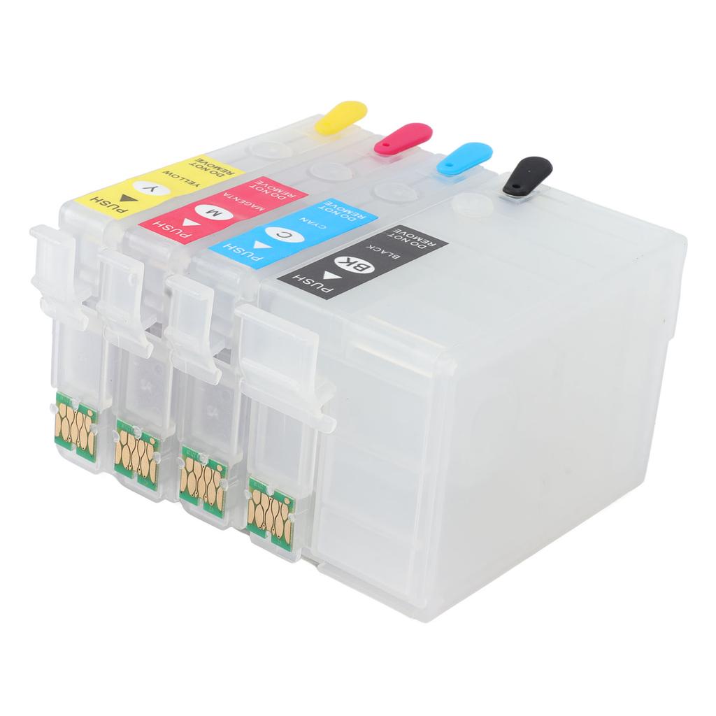 4 Colors Ink Cartridge with Permanent Chip Printer Refill Ink Box Replacement Black Cyan Magenta Yellow T252XL1 T252XL2