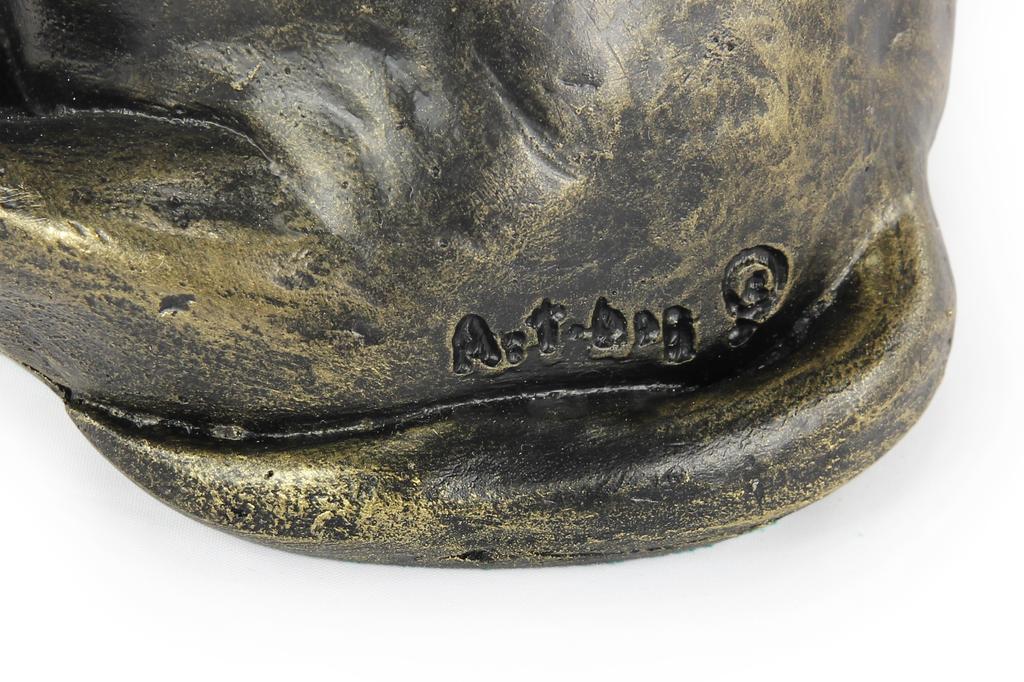 Bull Terrier, Bully I - dog statue, sitting dog for desk, decoration for the living room of a dog lover by Art-Dog