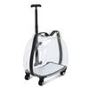 Creative Transparent Cat Carrier Dual Ear Pet Travel Basket Telescopic Handle Pet Trolley Versatile Space Capsule Transport Case