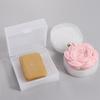 Sponge Soap Dish Transparent Soap Holder Portable Soap Box with Cover  Travel