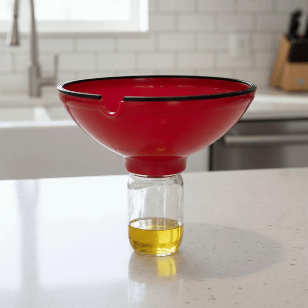 Side Outlet Kitchen Grease Drainer Fine Mesh Grease Colander Practical Food Strainer Noodle