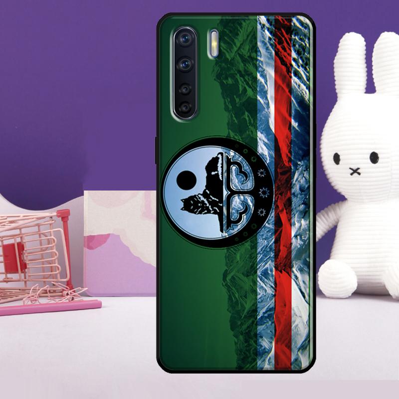 Чечня Волк Чеченский Флаг Чехол Для Oppo A18 A38 A78 A98 A58 A60 A80 A40 A96 A76 A16 A94 A74 A54 A15 A17 A57 A77 A5 Pro