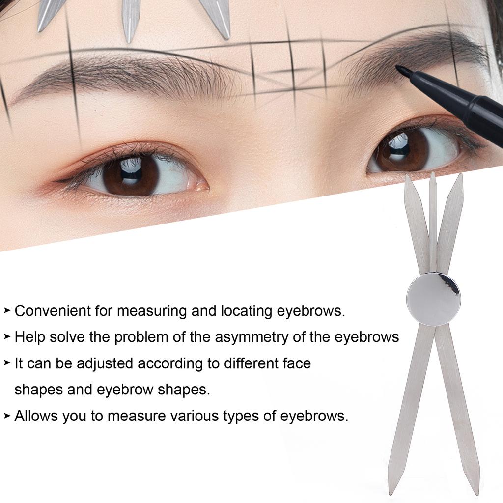 Eyebrow Golden Ratio Ruler Stainless Steel Microblading Eyebrow Makeup Tattoo Measuring Tool