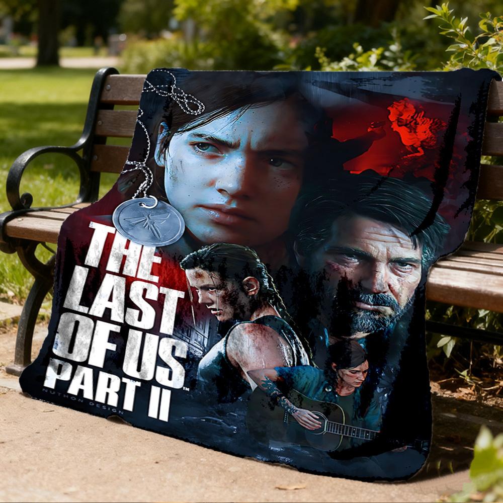 1 шт. Фланелевое одеяло The Last of Us для улицы для девочек, мягкое, легкое, идеально подходит для кемпинга и в качестве подарка, цифровое