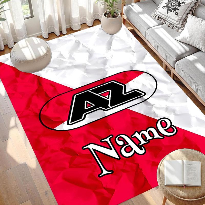 Custom Name Personalized AZ Alkmaar Print Carpet, Versatile Home Decor Rug, for Playroom, Apartment, Balcony, Entryway, Hallway Gift