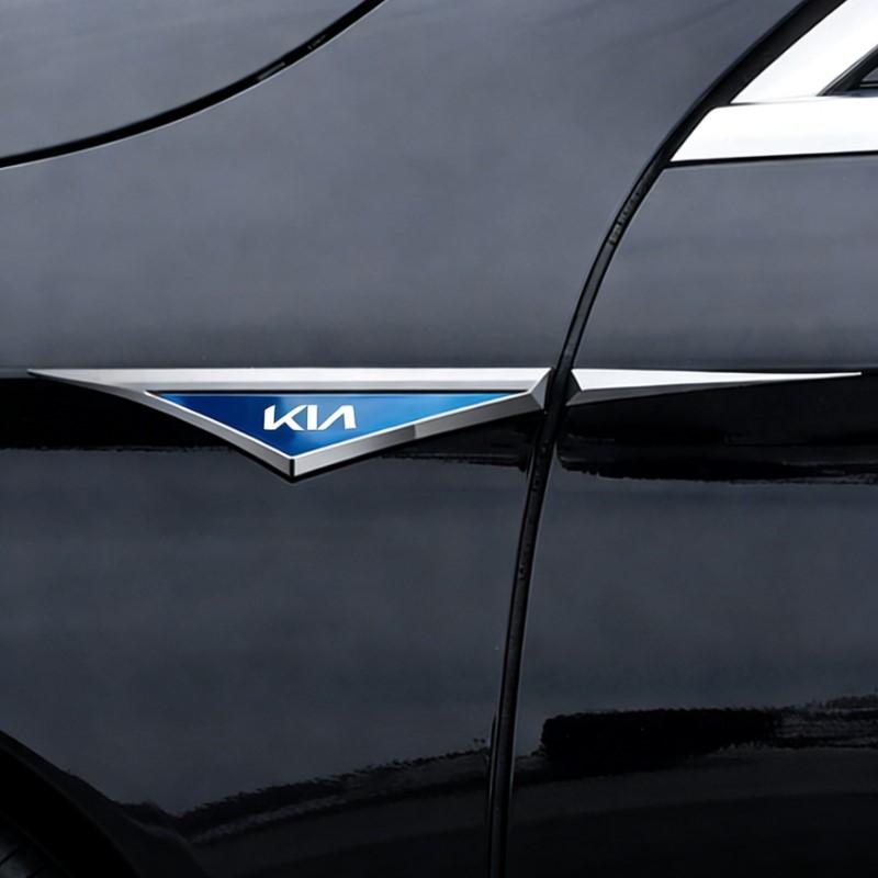 BTSOM1 3d alloy car stickers car accsesories accessory 2pcs for Kia Rio Soul Cerato Soent Sportage Picanto K5 Forte Ceed ProCeed Stonic