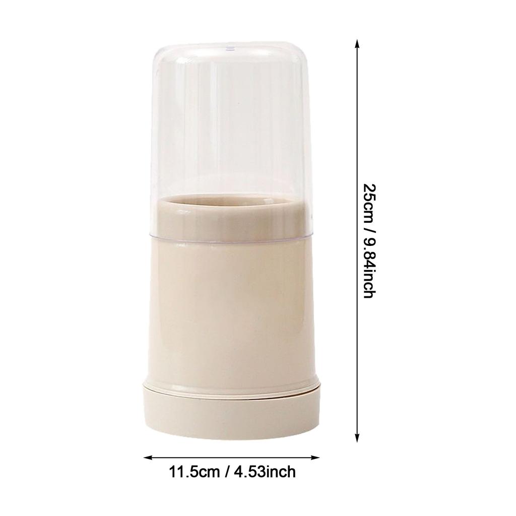 Круглая подставка для кухонных принадлежностей с крышкой, легко моющаяся, закрытый держатель для столовых приборов и кухонной утвари для палочек для еды, ложек, вилок