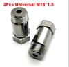 Universal Nickel Plated Straight O2 Oxygen Sensor Extension Spacer CEL Fix - M18 X 1.5 (2 Pack)