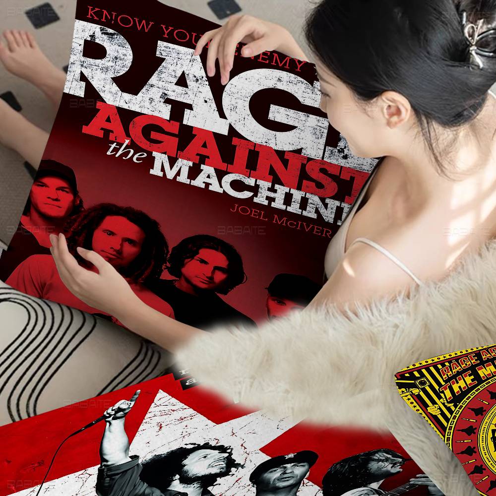 Rock Band Rage Against The Machine Classic Personalized Picture Text Home Decorative Pillows Household Gifts 45X45Cm