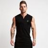 Summer Tank Top Bodybuilding Fitness Gyms Shirt Breathable V-neck Tank Top Men Gyms Jogging-clothing Stringer Training Shirt