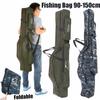 Outdoor Fishing Bag Portable Foldable Rod Reel Bag Pole Gear Tackle Tool Carry Case Carrier Travel Storage Camouflage Bags Organizer