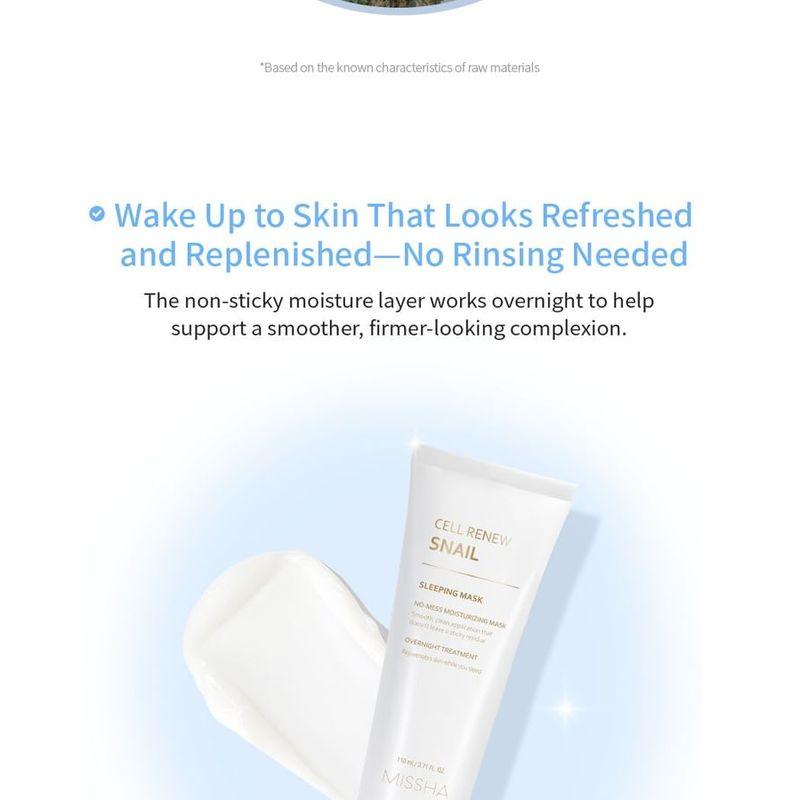 MISSHA Ночная маска Cell Renew Snail