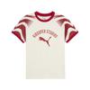 Puma X KidSuper Studios Ringer Модный Минималистичный Футбольный Свитшот с Круглым Вырезом и Коротким Рукавом Облегающий Мужские Топы Теплый Белый 629513-76