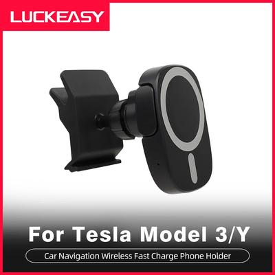 Для Tesla Model 3 Model Y 2017-2023 Автомобильный держатель для мобильного телефона с быстрой зарядкой 15 Вт, крепление на приборную панель, автомобильные аксессуары, модель 3