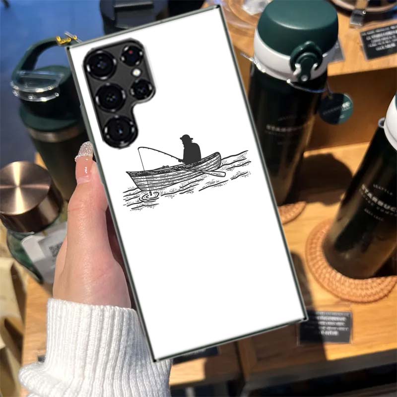 Fishing on a Fisherman's Boat Cases Phone Case for Samsung Galaxy S26 Ultra S25 Edge S24 S23 FE S21 Plus S20 S22 Cover TPU Capa