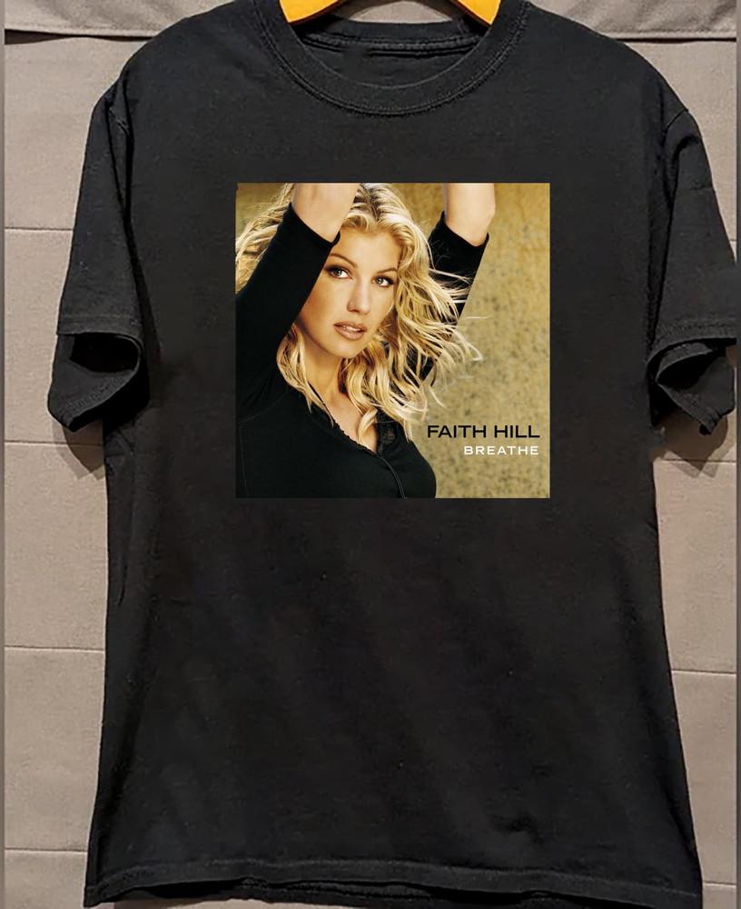 NEW Faith Hill Black Cotton Shirt Full Size S5XL Unisex SU102 Unisex T-Shirt