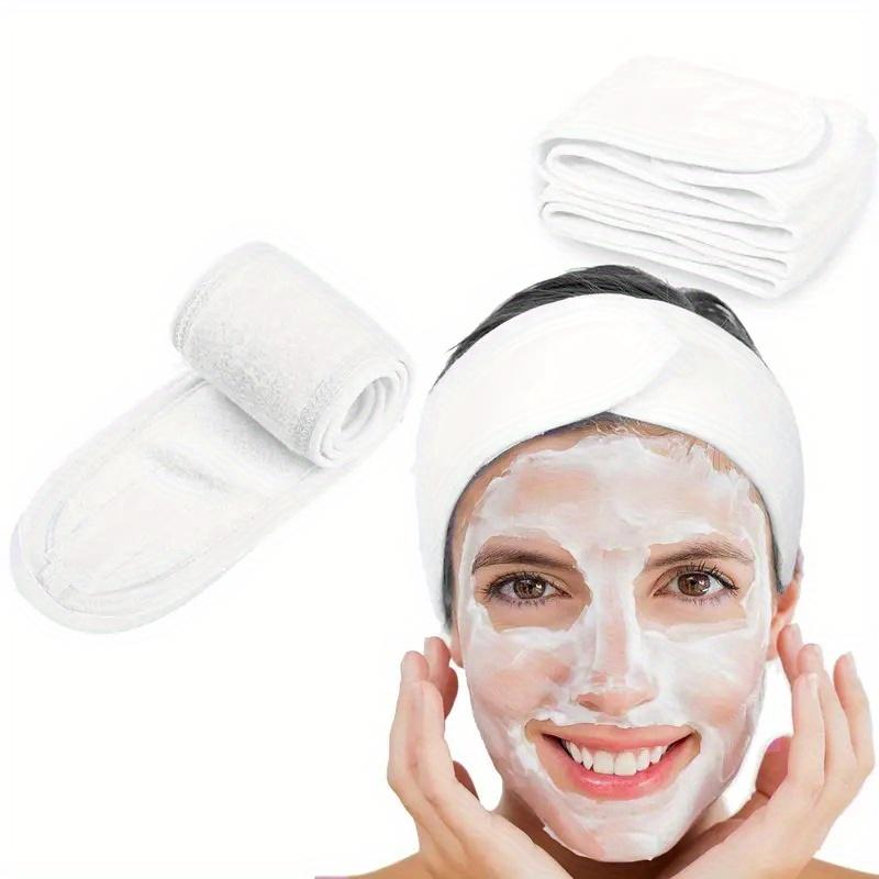 Женская регулируемая широкая повязка на голову - отличный косметический аксессуар для йоги, спорта, спа, ванны, душа, макияжа и умывания лица