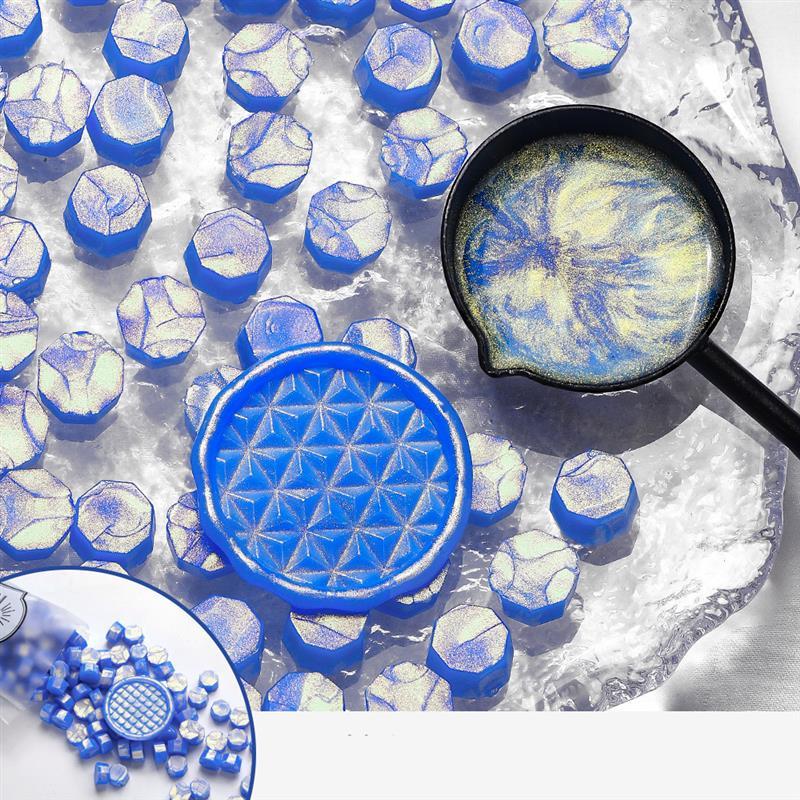 100Pc Glitter Sealing Wax Seal Stamp Wax Beads Scrapbook Material Wedding Birthday Party Invitation Stamp DIY Stamp Decoration