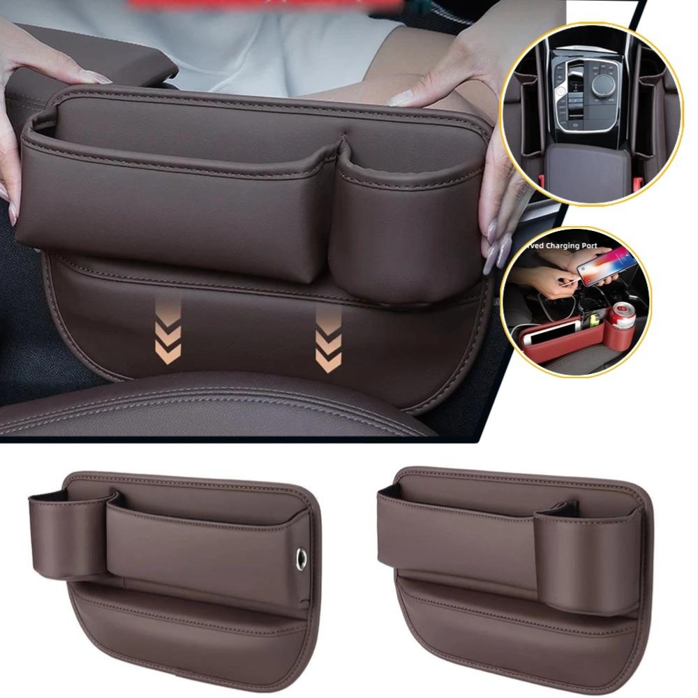 1/2PCS Storage Box Multifunction Car Seat Gap Organizer Storage Box Pocket Universal Wallet Keys Card Cup Phone Holder Auto Interior Accessories
