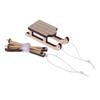 1/12 Dollhouse Miniature Sleigh Sled Ski Poles Pendant Dollhouse Christmas Scene Decoration Dolls House Xmas Accessories