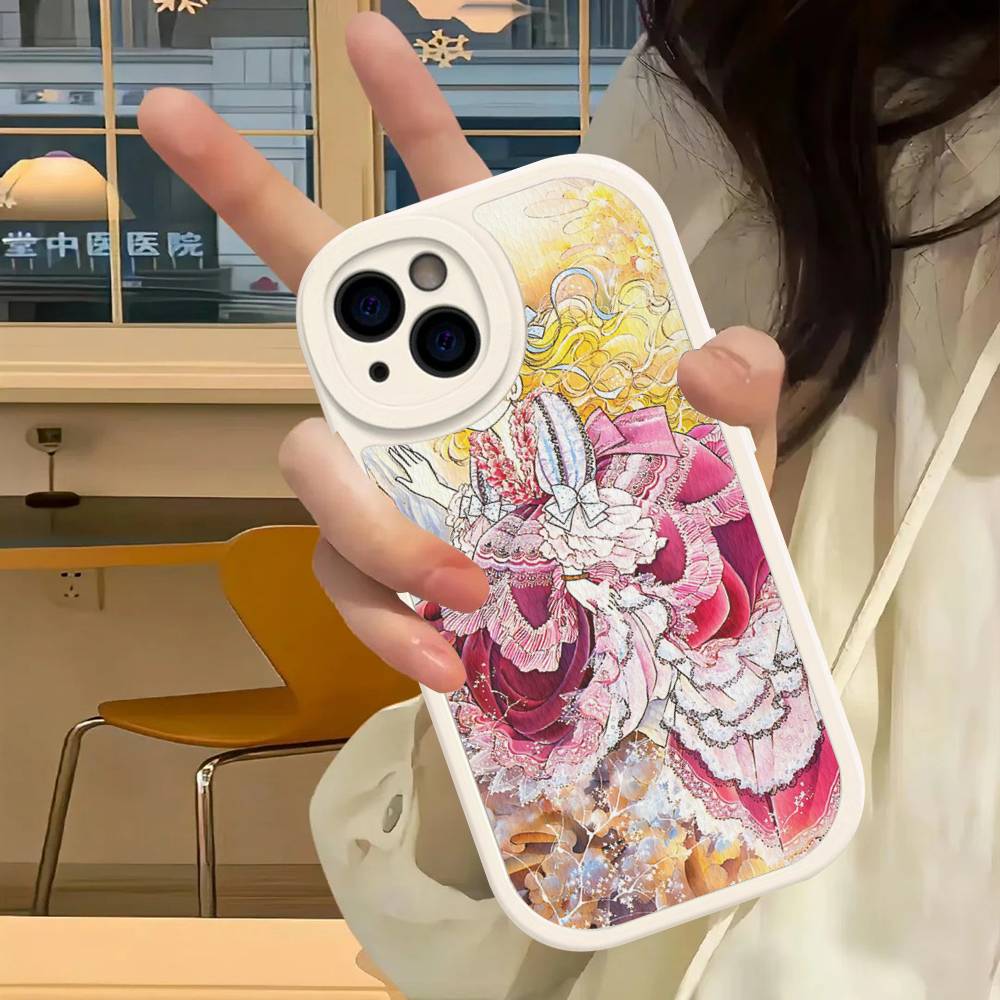 Classic C-Candy C-Candy Anime Leather Phone Case For IPhone 16 14 15 Pro Plus 13 12 11 Pro Max Silicone Cover