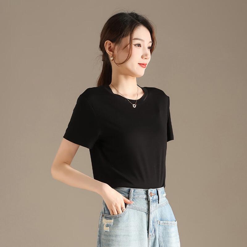 RAIN.CUN Women's High Elastic Short Sleeve T-shirt