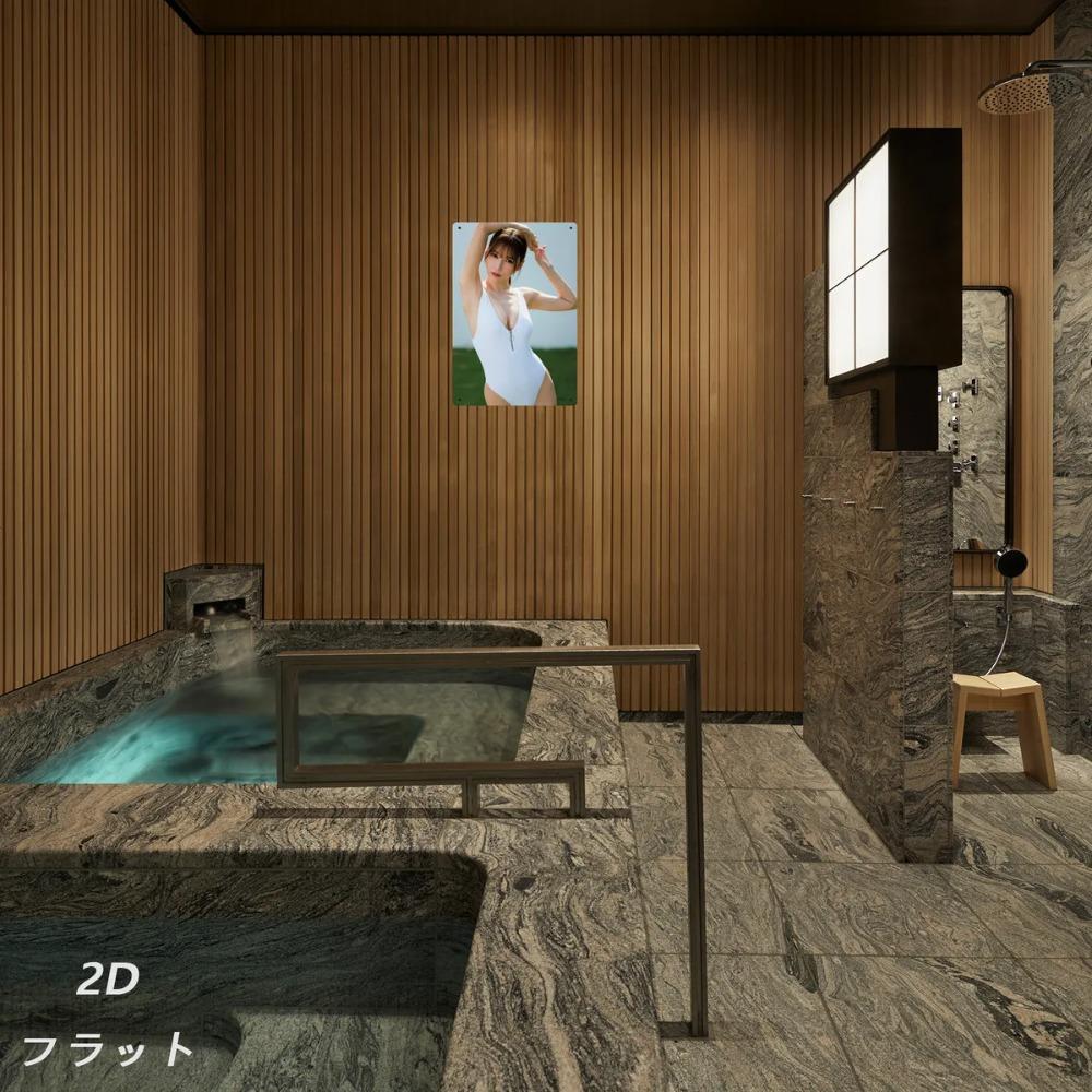 Винтажная металлическая табличка 8x12 дюймов Ретро купальник Настенное искусство Домашний декор Подарок