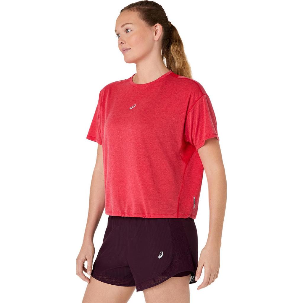 Одежда для бега NAGINO RUN SS TOP 2012D543 600 L [ASICS] Женская (СКОРОСТЬ КРАСНАЯ)