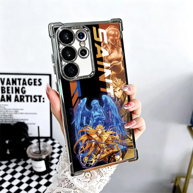 Аниме S-Saint S-Seiya Покрытие Чехол для телефона Для Samsung Galaxy S24 S25 FE S26 Edge S23 Ultra S22 S21 Plus S20 Противоударный Подушка безопасности Чехол