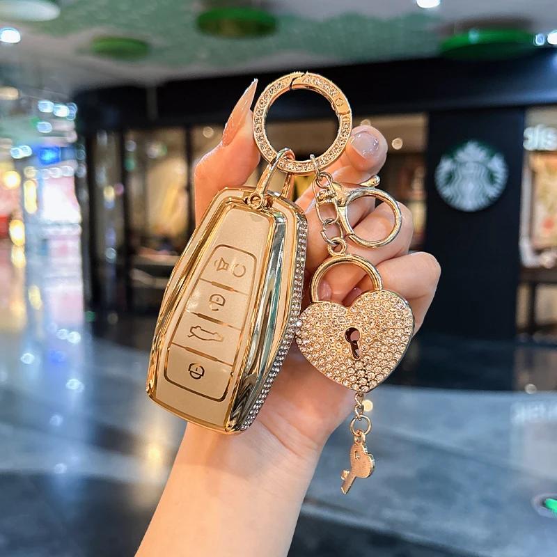 Подходит для чехла ключа Geely Emgrand Gs Null Okavango Fy11 Preface Чехол для ключа автомобиля Кейс для ключей Брелок Аксессуары для автомобилей Чехол для ключа автомобиля