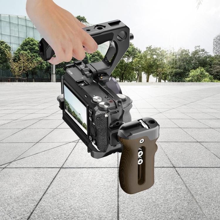 Металлический кронштейн-стабилизатор PULUZ для камеры Sony A6700 (черный)