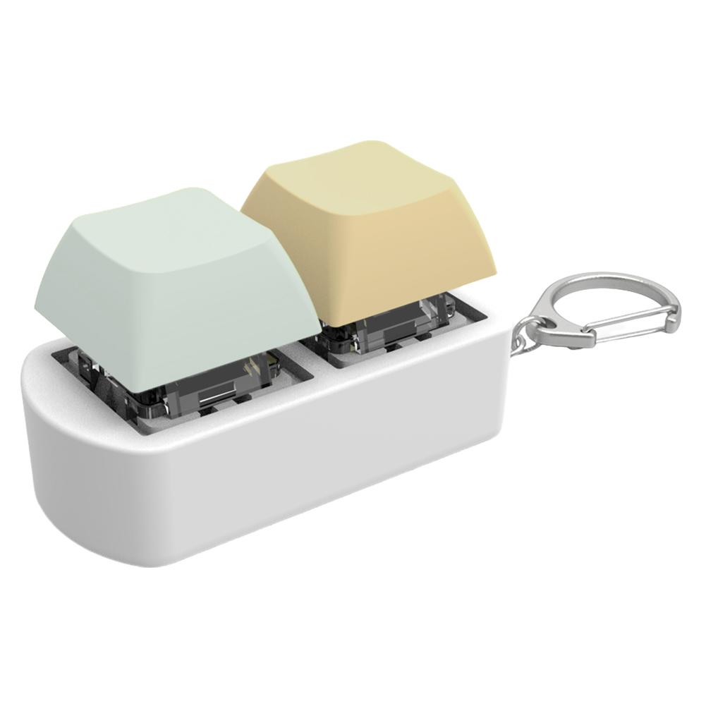 Keyboard Fidget Fidget Clicker 2 Keys Stress Relief Button Mechanical Keyboard Fidget Button Relief Stress Gifts for Adults