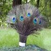 10Pcs Peacock Feathers Attractive DIY Creation Natural Peacock Eye Tail Feather for Party