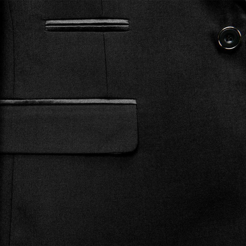 Мужской костюм жениха, смокинг, стандартный крой, комплект из 3 предметов: пиджак + брюки + жилет, блейзеры и брюки