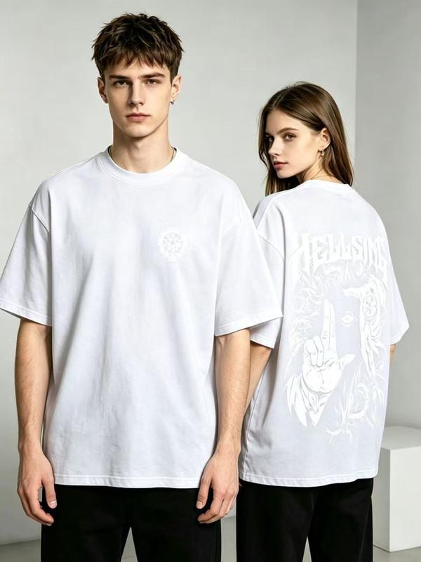 Unisex shirt Cotton Oversize Large Size Alucard The Wings Fit Washed