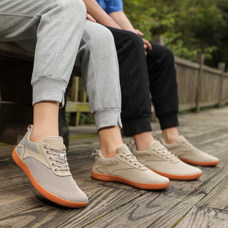 Дышащие сетчатые кроссовки для кросс-тренинга Минималистичная обувь для ходьбы на открытом воздухе Широкий носок Спортивная обувь Нескользящие беговые балетки