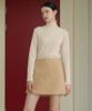Bye Bye Seop Boucle Wool Mini Skirt Beige [T43]