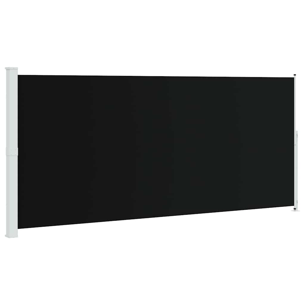 Retractable Side Awning 220x500 cm Black