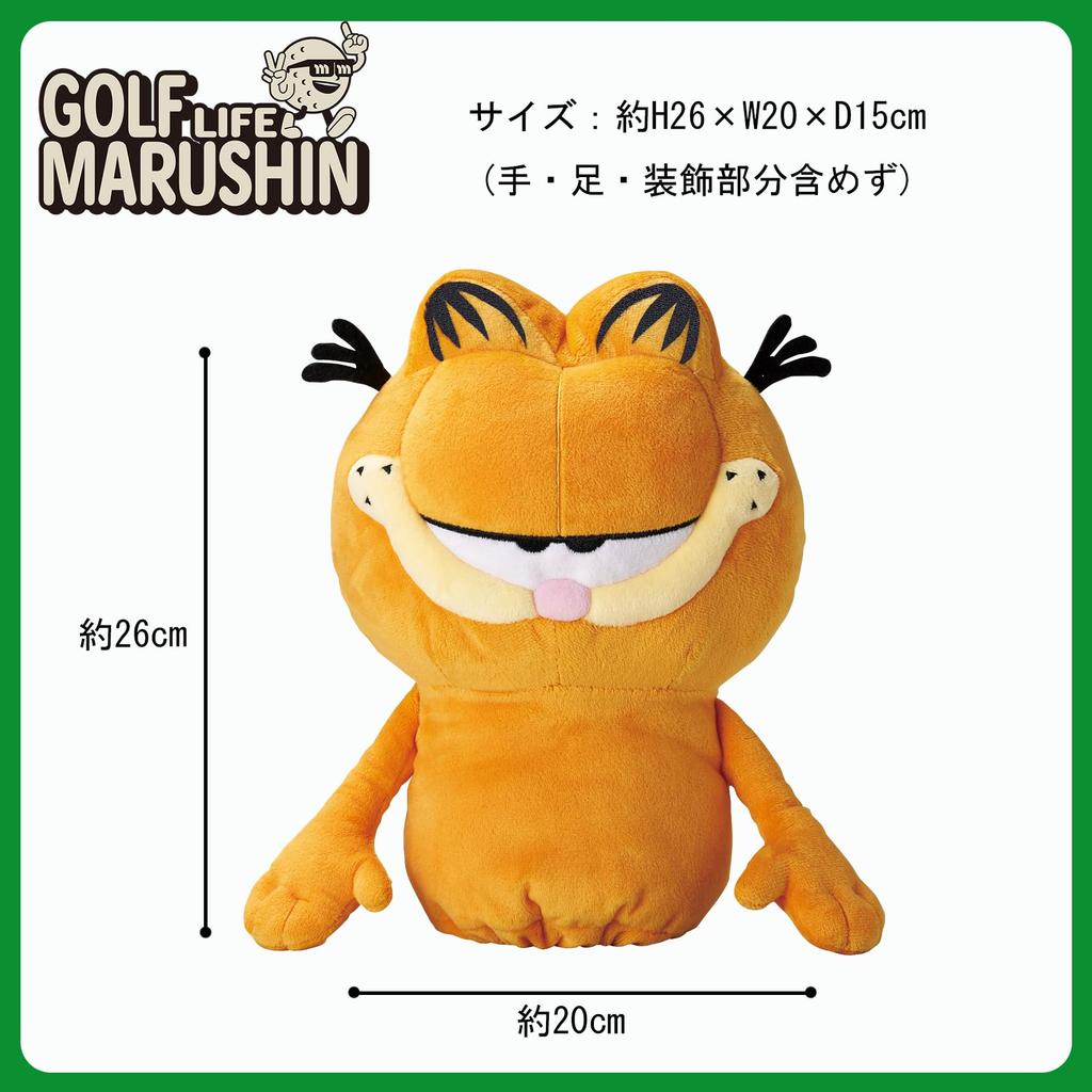 Чехол для клюшки для гольфа Marushin Garfield, Плюшевая игрушка-персонаж, 3995000500