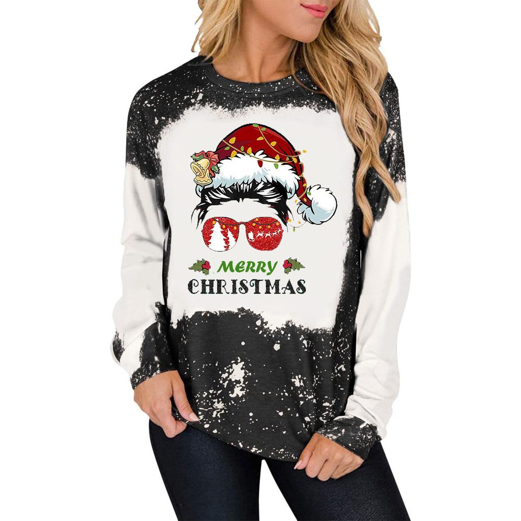 Trendy Horse Print Womens Sweatshirt Comfortable Long Sleeve Crew Neck Pullover for Fall & Winter Stylish Casual Wear