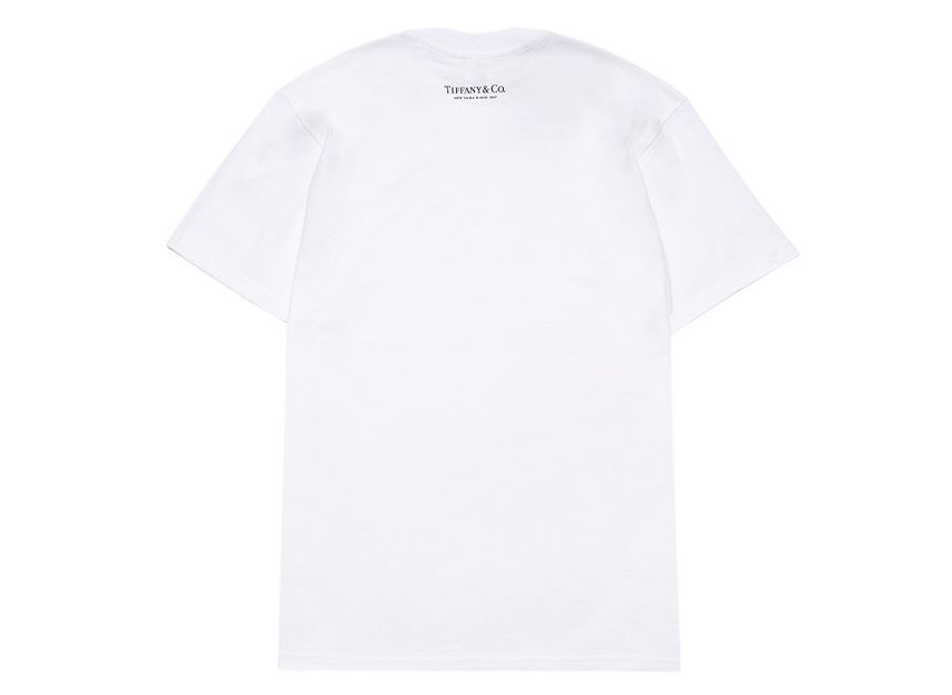 Supreme Тиффани и Ко. Футболка с логотипом-коробкой Белая